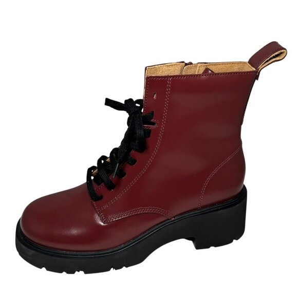 Camper Milah Leather Lace-Up Platform Combat Boots Women’s Size 40 fit 10 NEW - Picture 1 of 6